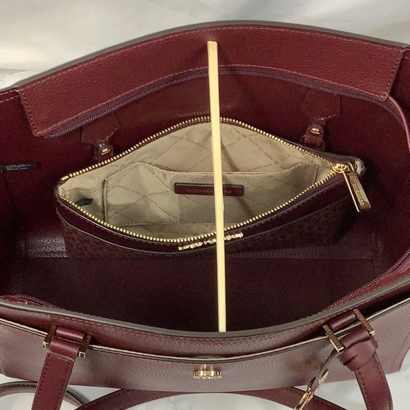 NWT Michael Kors 3 in 1 Maisie Large Top Zip Tote Crossbody Pouch Wristlet - Picture 9 of 12